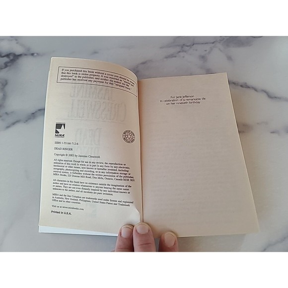 Dead Ringer by Jasmine Cresswell (2003, Trade Paperback) - Picture 4 of 10